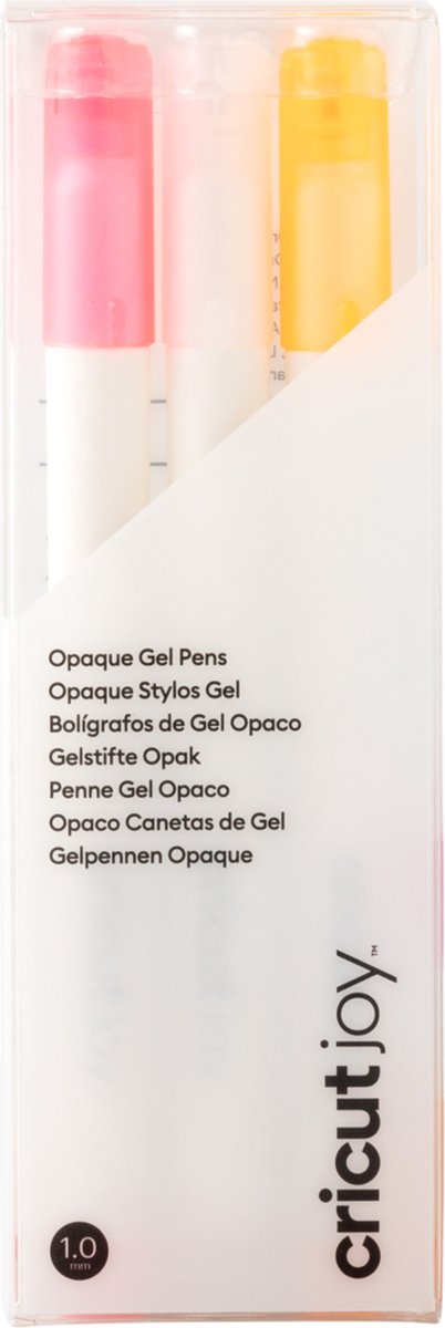 Cricut Joy Opaque Gelpennen | 1.0mm | wit, roze, oranje | 3 stuks